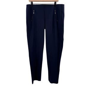 Liverpool Los Angeles Pants Women’s 14W NWT Ponte Tevin Straight Leg Zipper Blue